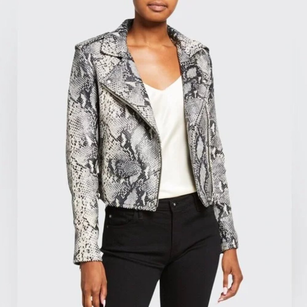 NWT Philosophy Python Snake Print Vegan Faux Leat… - image 2